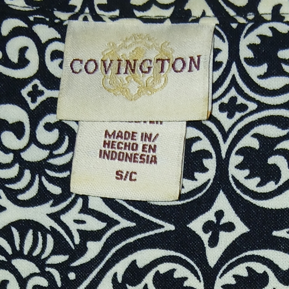 Covington Patterned Button Down Blouse - Picture 7 of 9